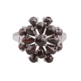 Кольцо из серебра с гранатами Happy Garnets g1034 2010 г инфо 13487o.